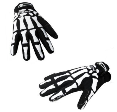 skeleton bike gloves
